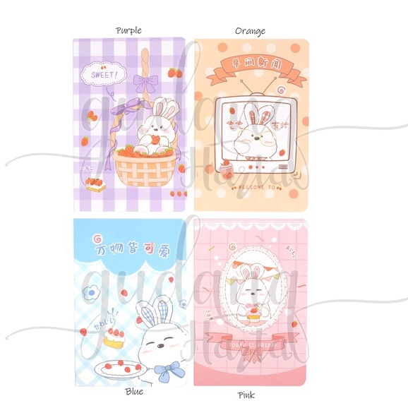 

GCC Notebook A5 Chubby White Rabbit Buku Motif Kelinci Putih GCC 308652