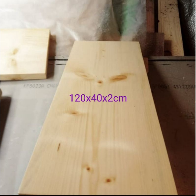 Papan Kayu jati Belanda 120x40x2cm di amplas