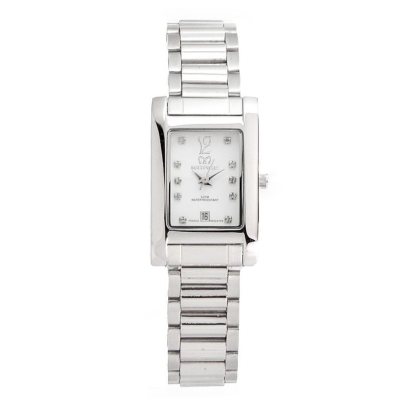 Miragewatch Official Store Jam Tangan Wanita Mirage Original silver Stainless Anti Karat 7063l JAM TANGAN WANITA PETAK PERSEGI TAHAN AIR WATER RESISTAN MIRAGE ORIGINAL RANTAI SILVER_JAM TANGAN CEWEK TERLARIS FREE BOX DAN BATRAI CADANGAN JAM TANGAN KOTAK