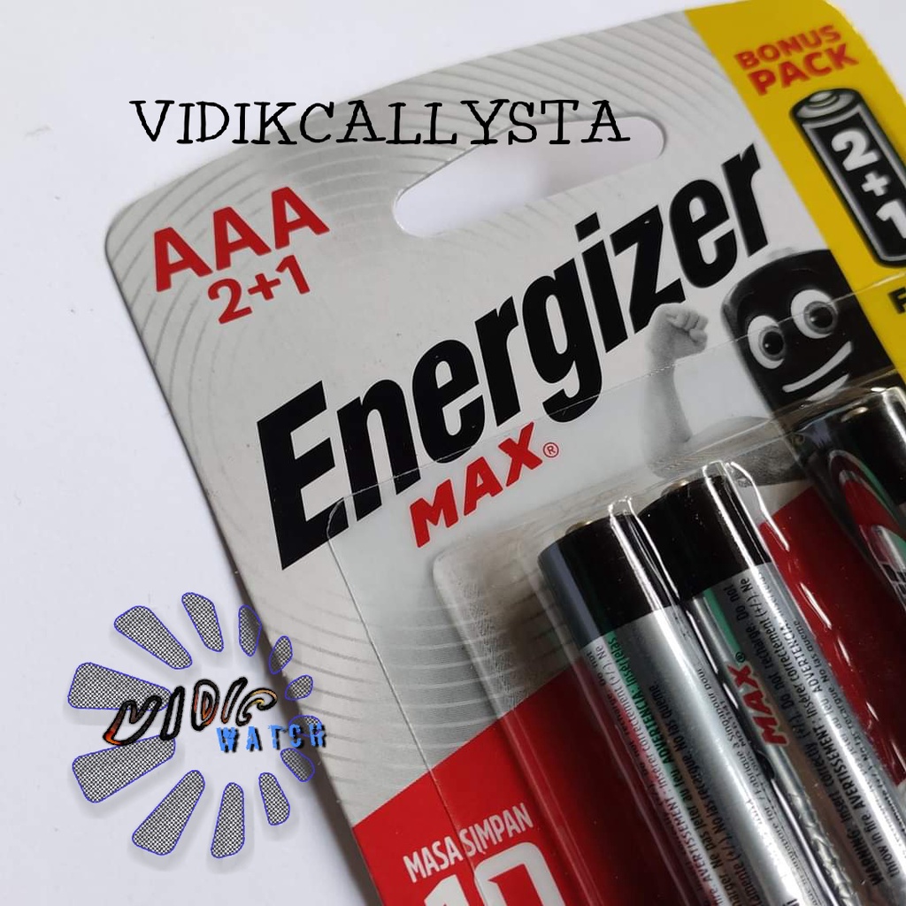 BATERAI ENERGIZER MAX AA AAA A3 A2 E91 BP3 B2G1 LR6  / AAA A3 E92 BP3 B2G1 LR03 1.5V ASLI BONUS 1