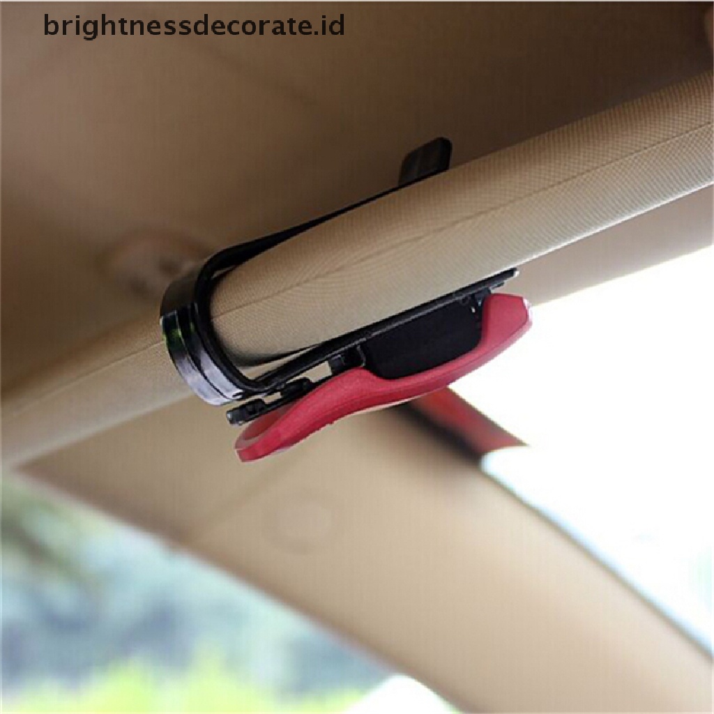 1 Pc Klip Holder Kacamata / Kartu / Pulpen Untuk Sun Visor Mobil