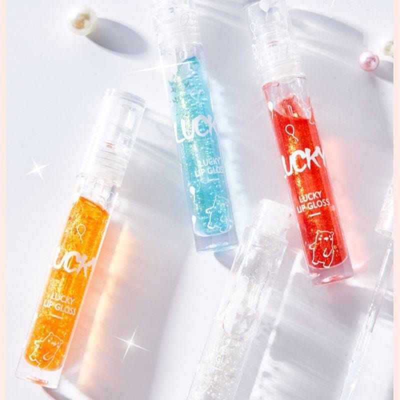 Bundara.id Ko-191 Lip gloss lucky star diamond crystal bosuya