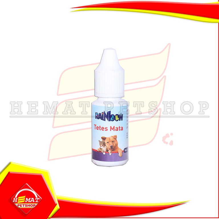 Obat Tetes mata Kucing Anjing kelinci Mata merah Radang Rainbow 8 Ml