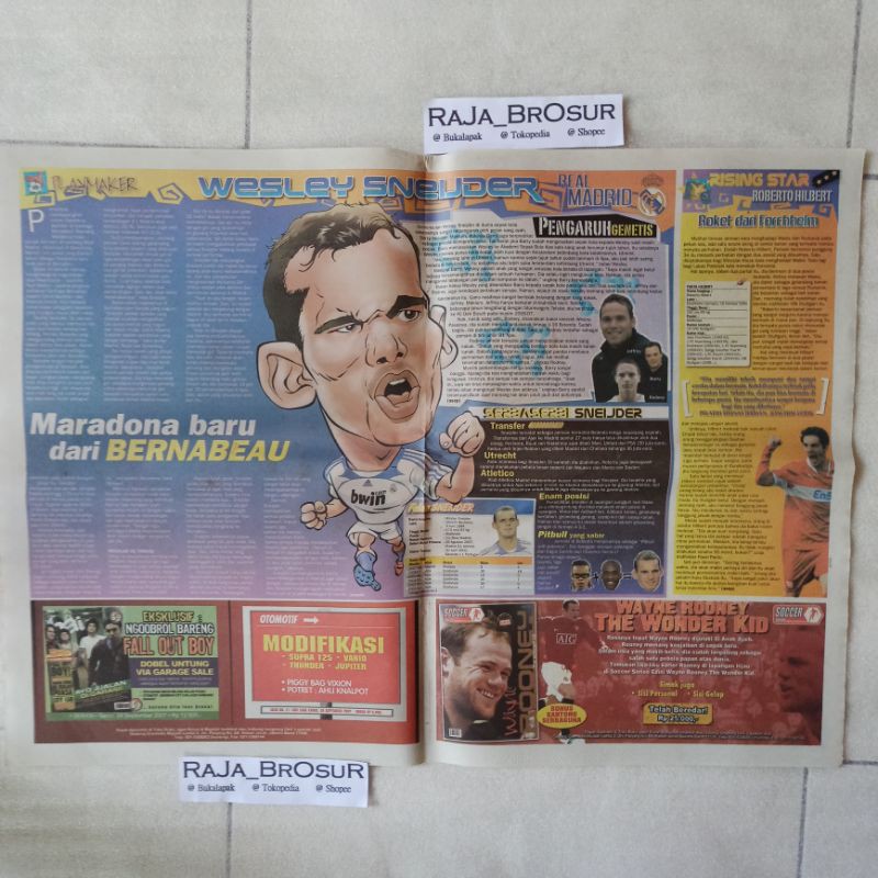 Tabloid koran soccer playmaker Wesley Sneijder Real Madrid CF