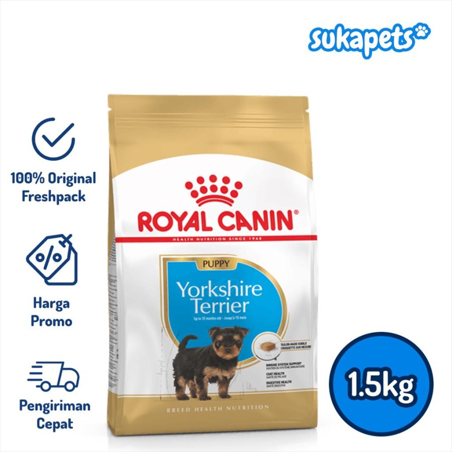 Royal Canin Yorkshire Terrier Puppy Junior Makanan Anak Anjing 1.5kg