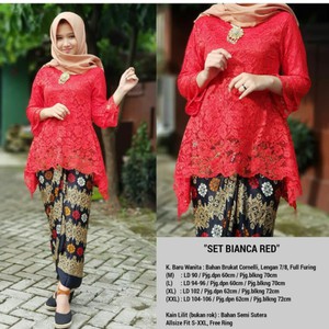 Set Kebaya Brukat Bianca Kebaya Modern Kebaya Pesta