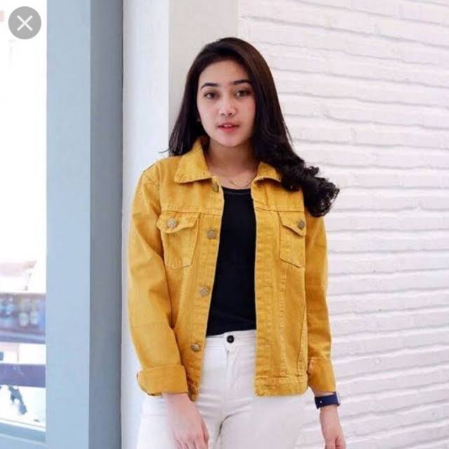 jaket levis mustard