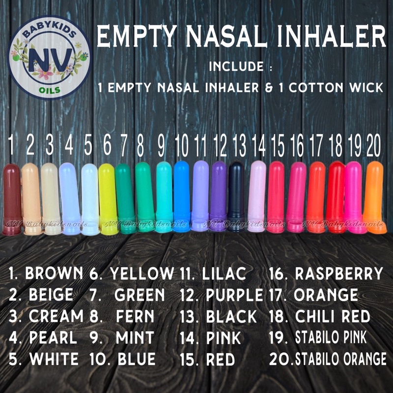Nasal Inhaler Tube / inhaller kosong
