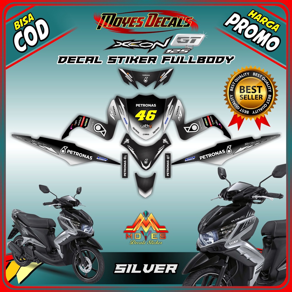 stiker xeon gt decal stiker motor xeon gt 125 full body stiker motor xeon gt 125 - spec C