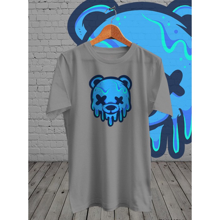 KAOS DISTRO DIGITAL PRINT BERUANG BIRU