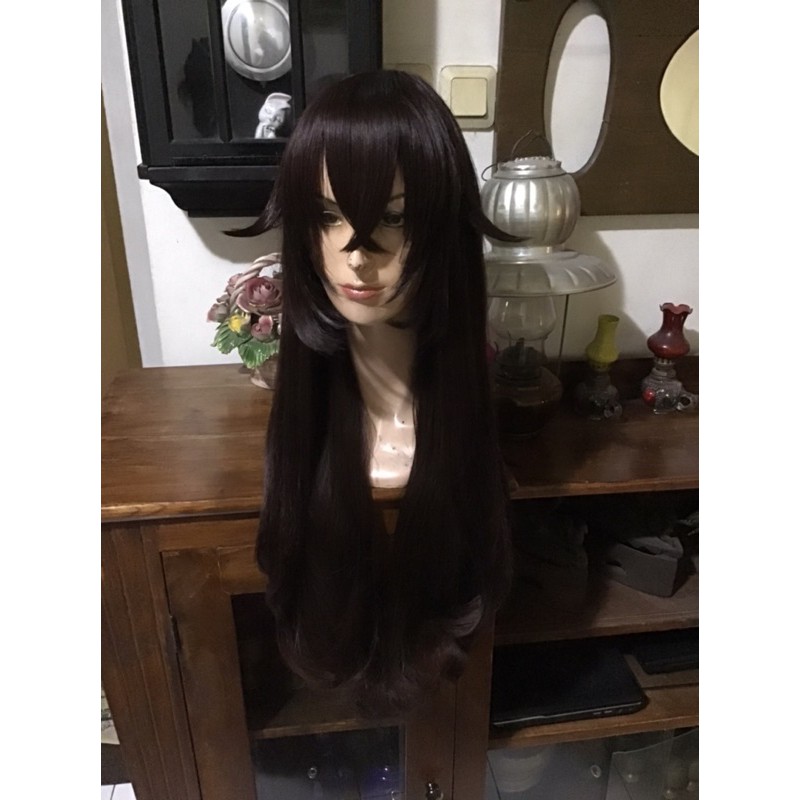 amber genshin impact wig cosplay darkbrown