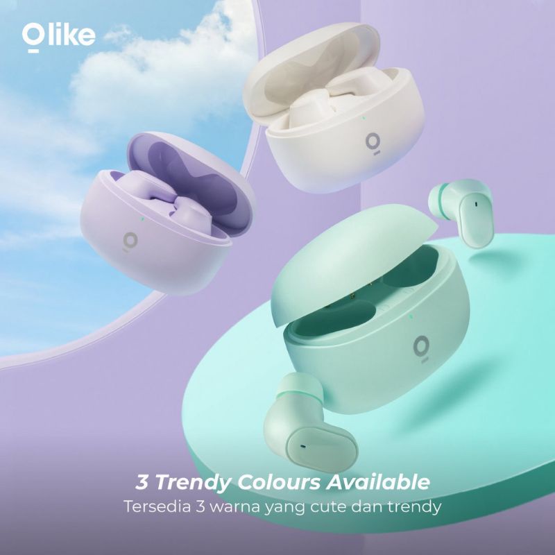 Olike Hero T10 True Wireless Earphone TWS Macaron Long Lasting Batter / Garansi Resmi 1thn