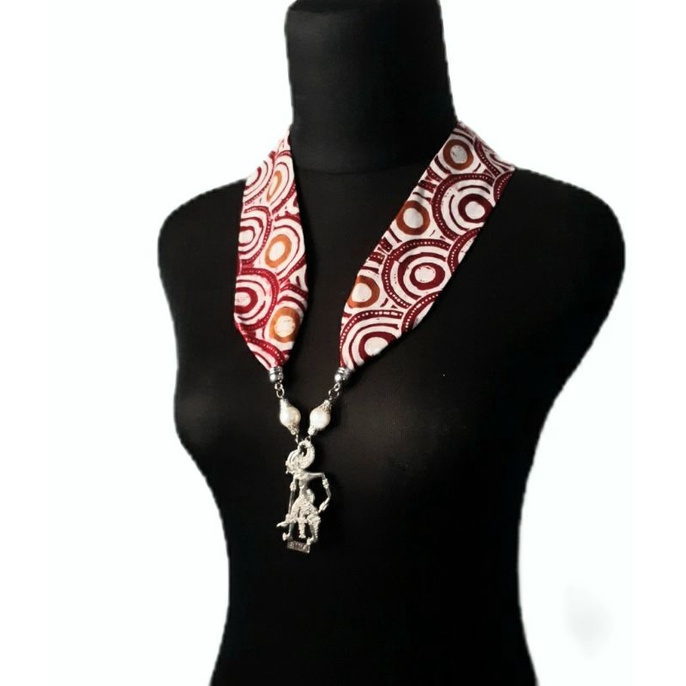 kalung batik wayang mini