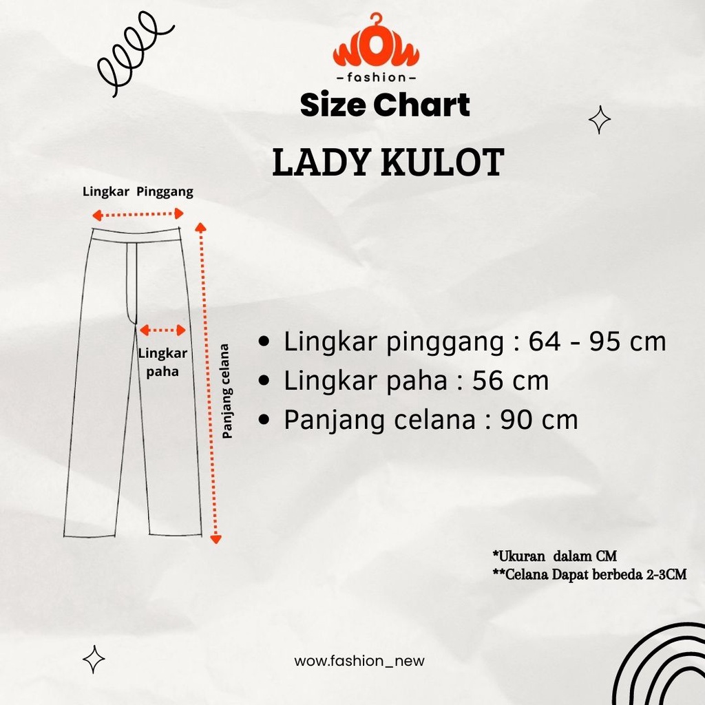 WOW-Lady Kulot Scuba Premium//Kulot Scuba//Celana Bahan Scuba// Celana Wanita