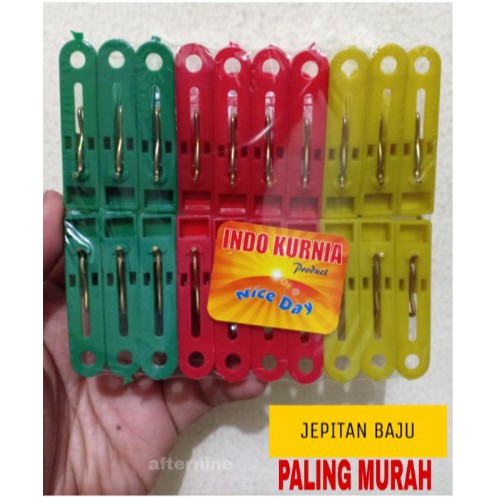 Jepitan Baju - Jepit Jemuran - Penjepit Baju Bahan Plastik