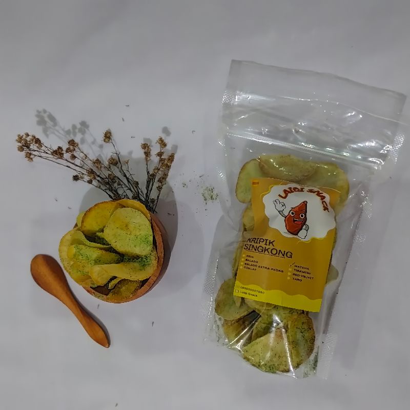 

Kripik Singkong Rasa Matcha/Greentea Renyah!!!