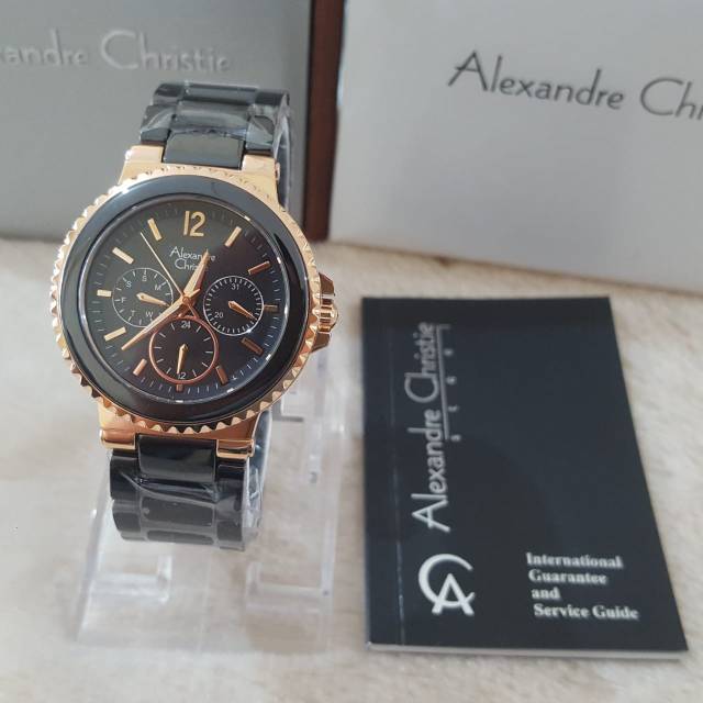 NEW  AC 2337BF / AC 2337 / Alexandre Christie Wanita / ac2337 black rosegold / AC 2337 bf