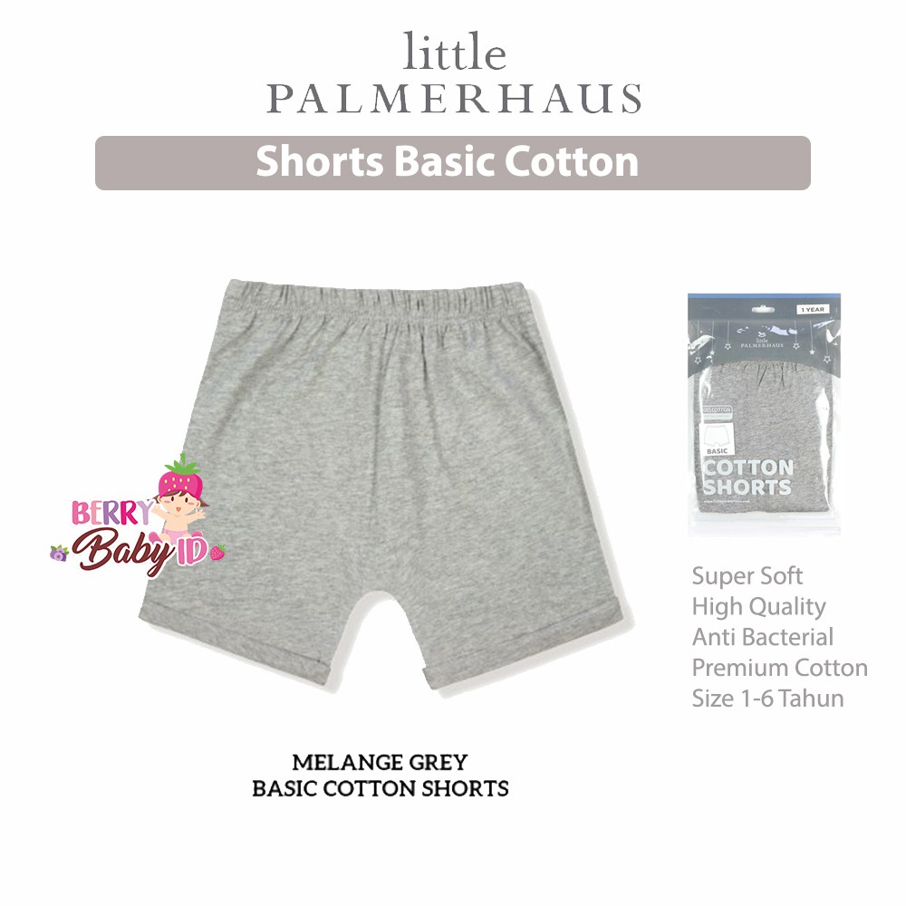 Little Palmerhaus Shorts Basic Cotton 1-6 Tahun Celana Bayi &amp; Anak Laki-Laki Katun Berry Mart