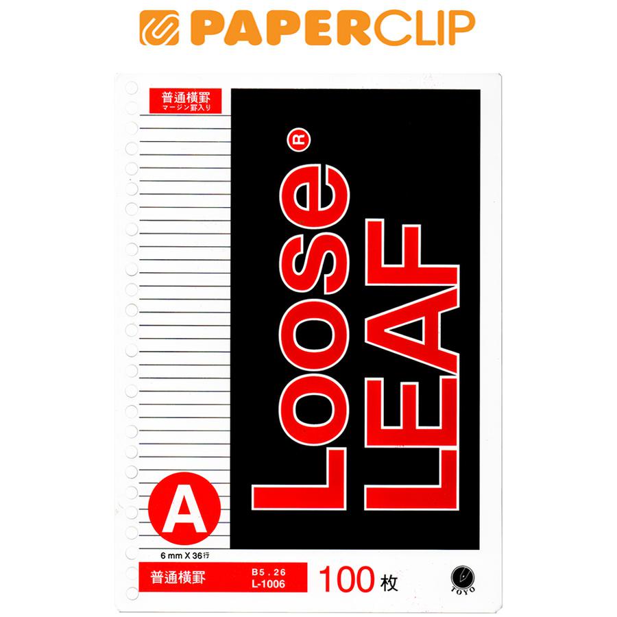 

LOOSE LEAF B5 TOYO L-1006 GARIS