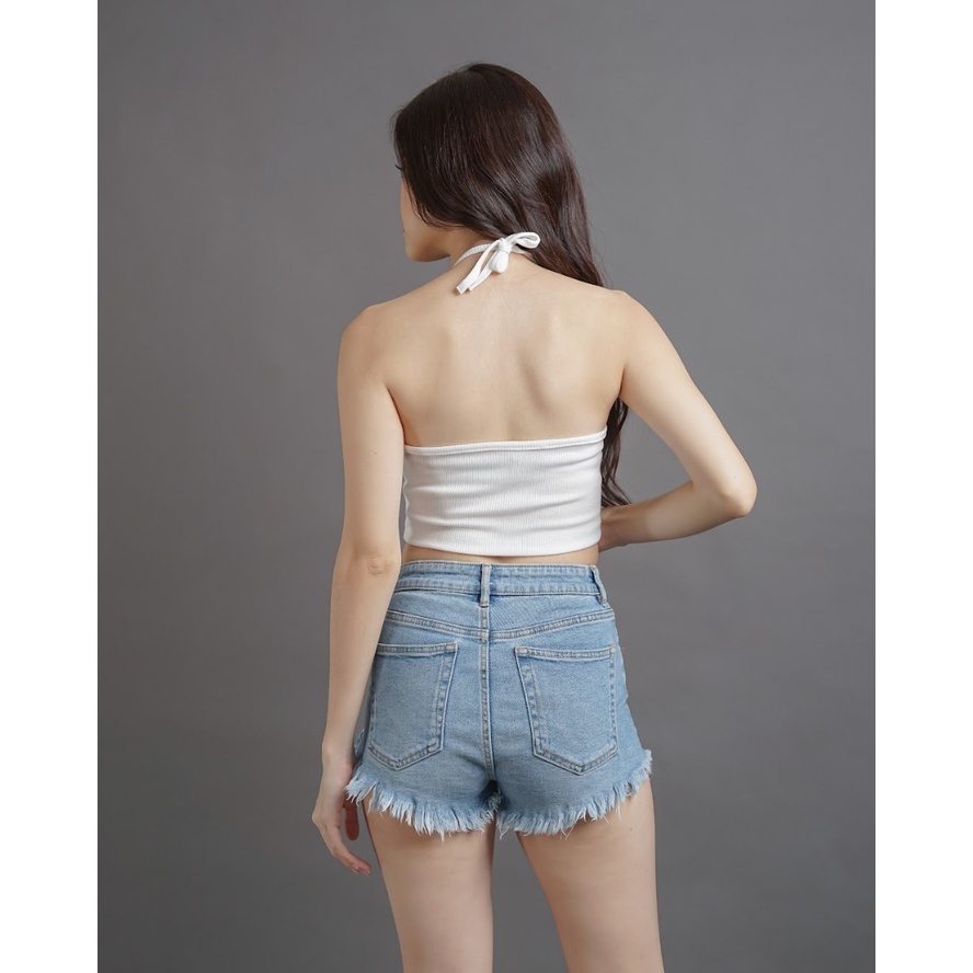 MODAVIE - NESYA Halter Top Korean Tanktop Crop Korea