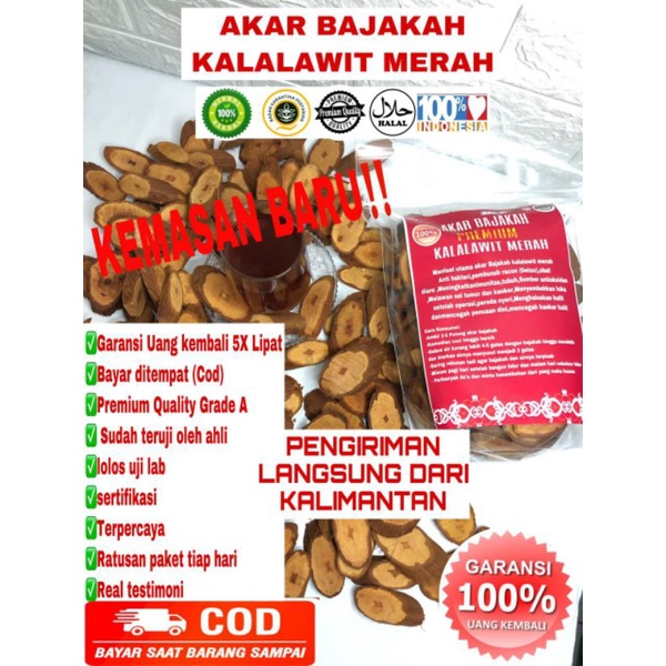 

Bajakah Premium Kalalawit Merah GRADE A+ 1KG PROMO