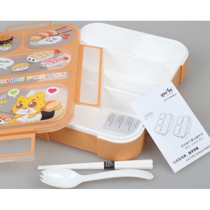 590 BARU 5SEKAT Lunch Box Kotak Makan Yooyee kotak bekal Anti Bocor