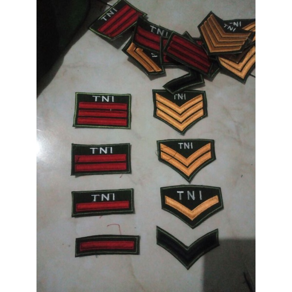 pangkat tni pdh pdl bordir pangkat tni pdl hijau pangkat bordir