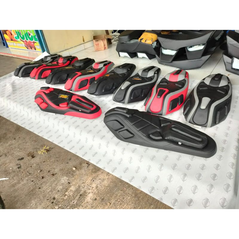Kulit jok bahan mbtech custom-sarung jok mbtech honda vario 125 150 new