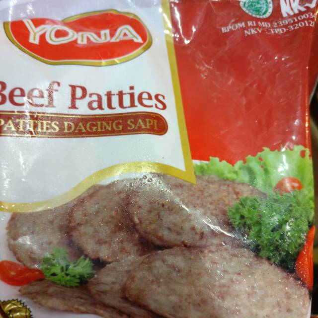 

Beef YONA patties untuk burger