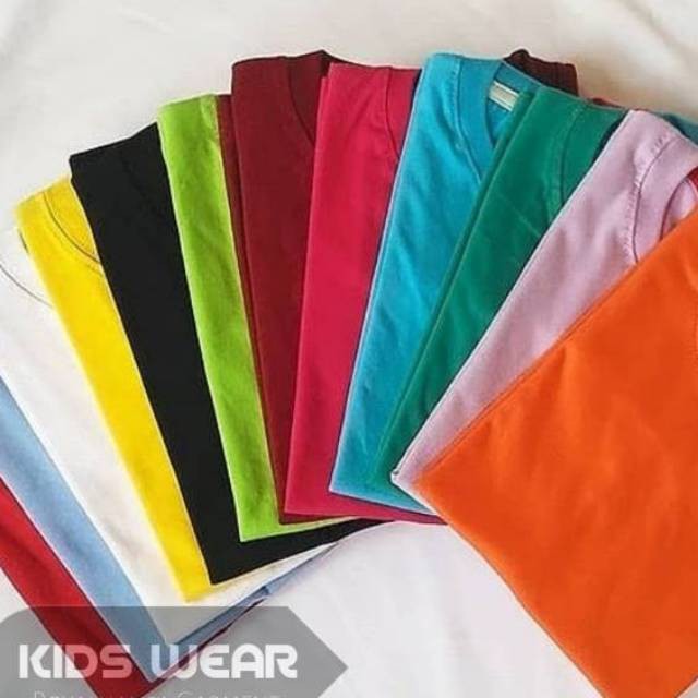 BB KAOS POLOS ANAK ADEM NYAMAN BAHAN KATUN COMBED 30S KAOS ANAK MURAH 1-4 TAHUN