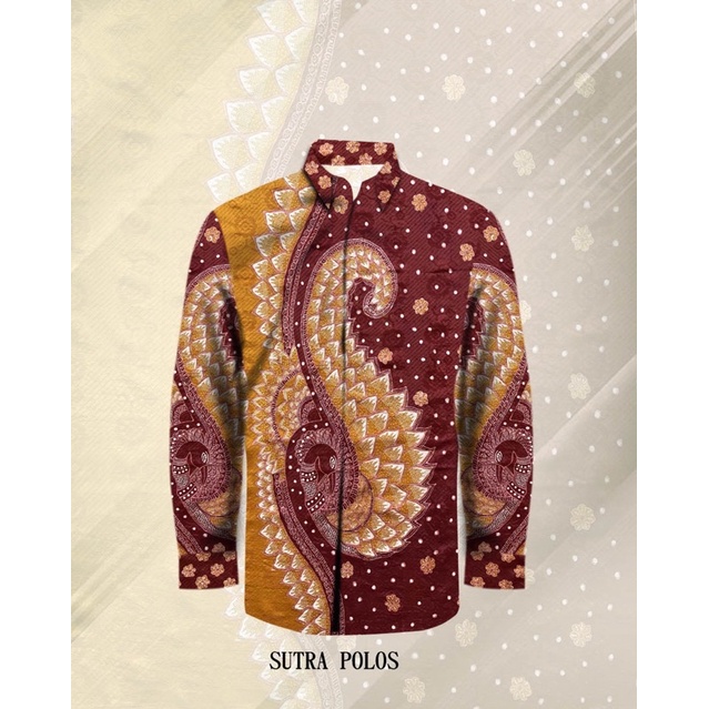 (KAIN) KEMEJA BATIK TULIS SUTRA ATBM PEKALONGAN 015