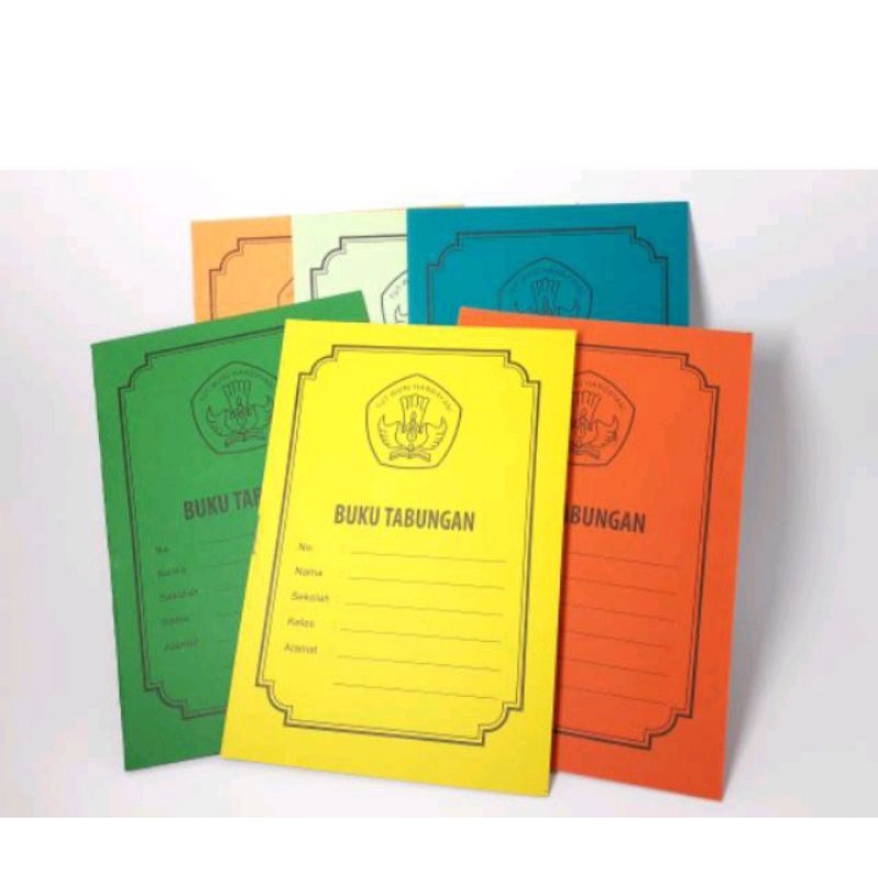 Buku Tabungan Arisan Warna Kecil Siswa Sekolah Murah Grosir