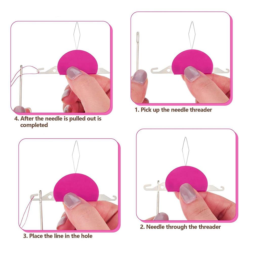 Lanfy Needle Threader 1per3/6pcs DIY Perlengkapan Rumah Membantu Tangan|Kawat Loop Kerajinan Jahit