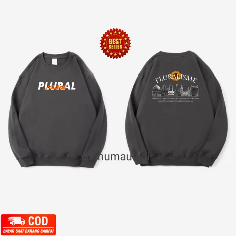 Sweater Crewneck pluralisme / Jaket / Hoodie toleransi / Sweatshirt pria wanita pluralisme
