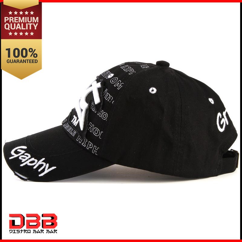 Topi Baseball Unisex Hitam