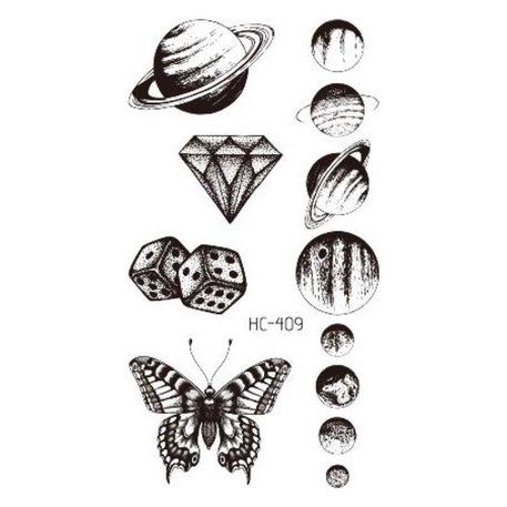 Tatto temporer terbaru ukuran 6x10cm MODEL HC-409