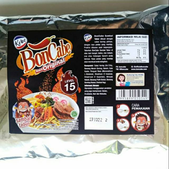 

BonCabe level 15 original 230 gram | Boncabe kiloan level 15 | bubuk cabe tabur kiloan level 15