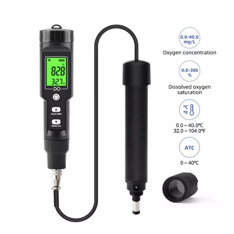 DO9100 A Dissolved Oxygen Meter Detector Portable Pen Backlight Style Digital Dissolved Oxygen Meter