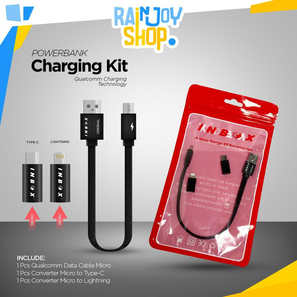 Kabel data | Kabel Charger Cable Inbox Powerbank Charging Kit Qualcomm Micro MURAH