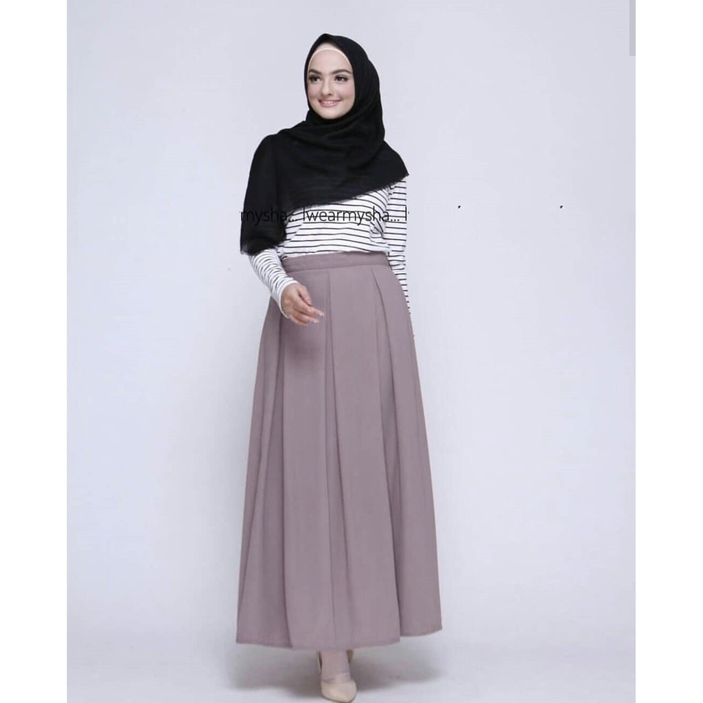 Rok Wanita Bawahan Ayu Bahan Wollycrepe