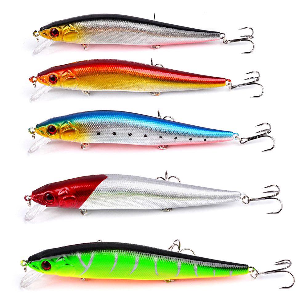 Troll Wobbler Sea Fishing Lure Minnow Hard    Bait 14cm 23g