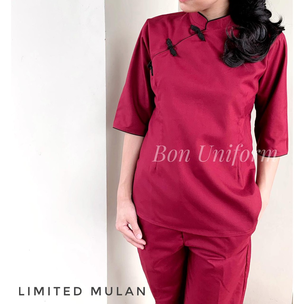 Baju Suster / Seragam Suster Bon Uniform - Premium Nanny’s Uniform  - Limited Mulan Series