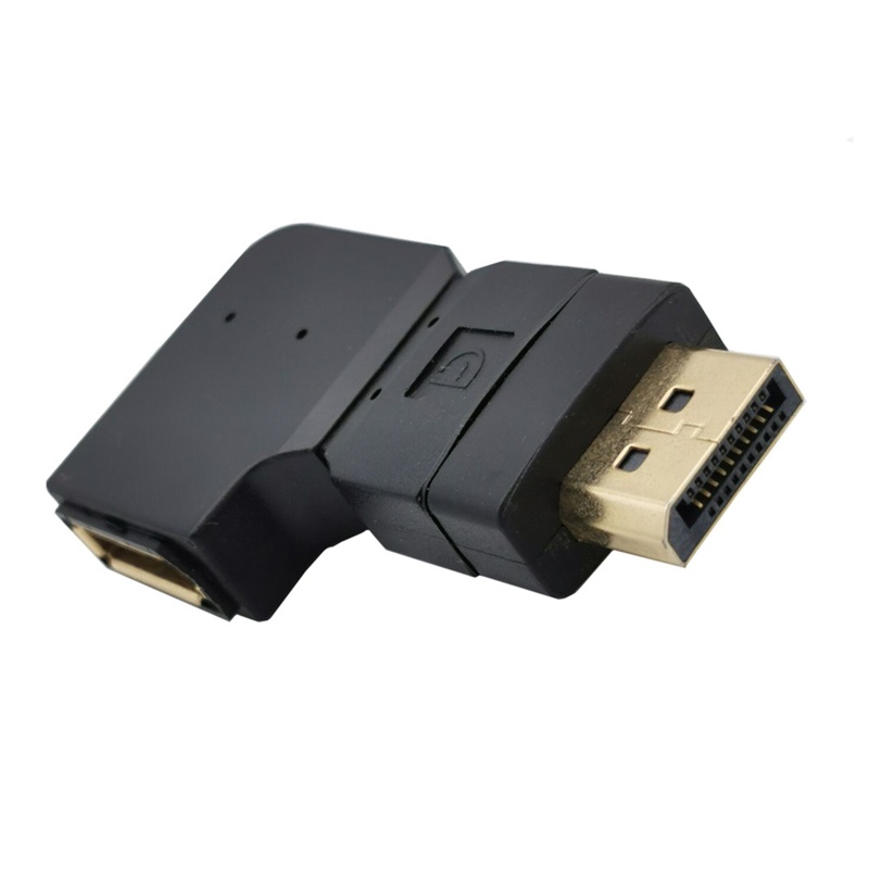 Converter btsg Displayport Male to Female90° Adaptor Siku Atas/Bawah/Kiri/Kanan