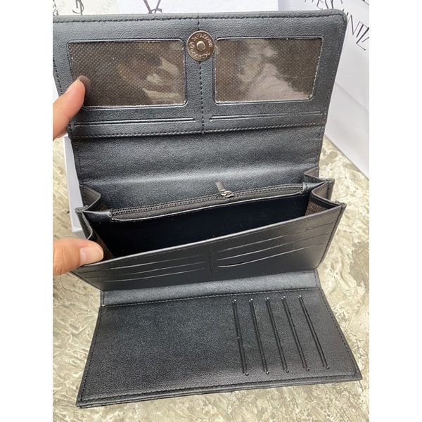 SALE SALE DOMPET LIPAT YESEL VUITTON PLAT HITAM FREE BOX+PAPERBAG