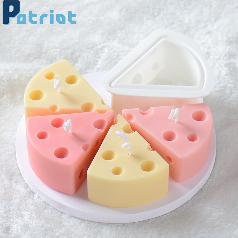 3D Cheese Shape Candle Silicone Baking Mold / Chocolate &amp; Mousse &amp; Soap &amp; Cake Cutting Molds for Wedding,Festival,Parties and DIY Handmade Baking Tools