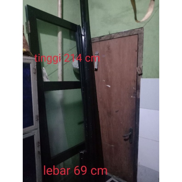 pintu + kusen alumunium