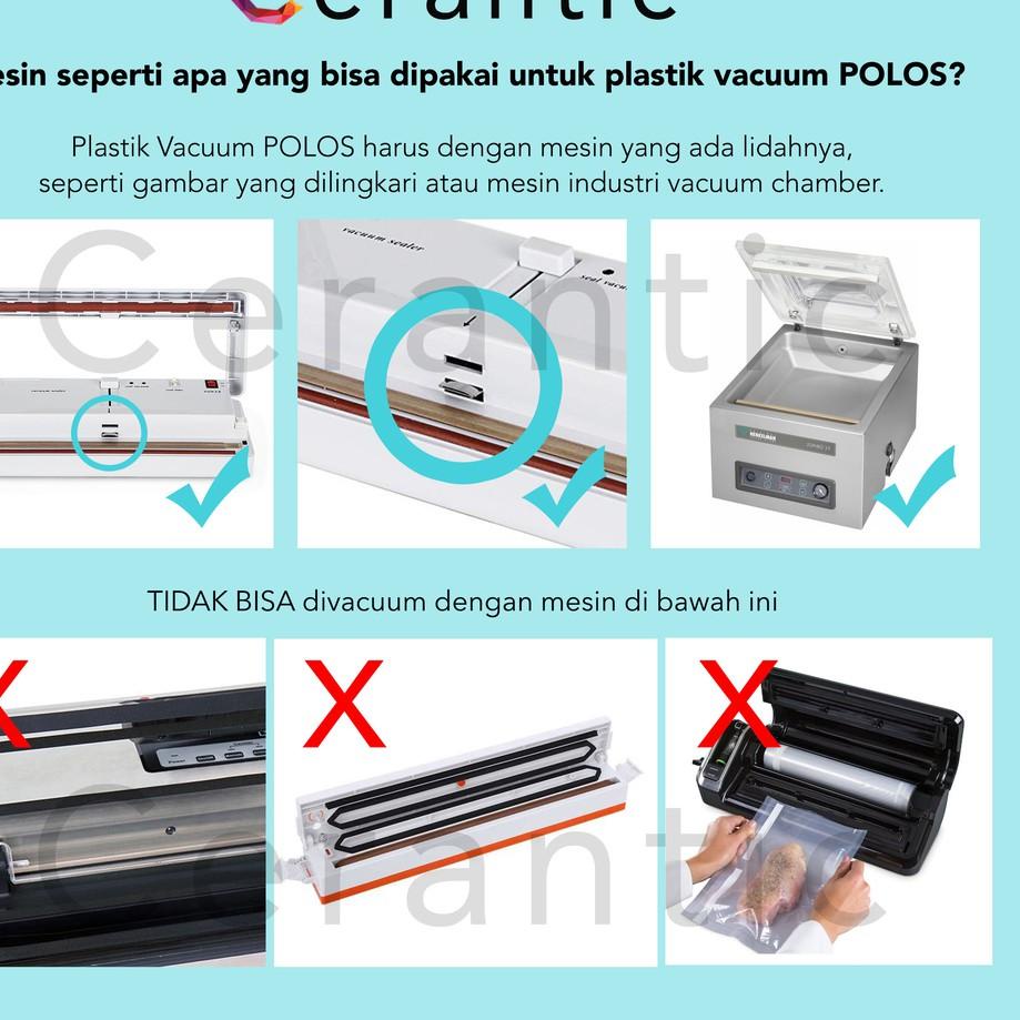 

SALE!!Plastik Vacuum POLOS 17x25 / Plastic Vacum Bag 17 x 25 cm isi 100|RA1
