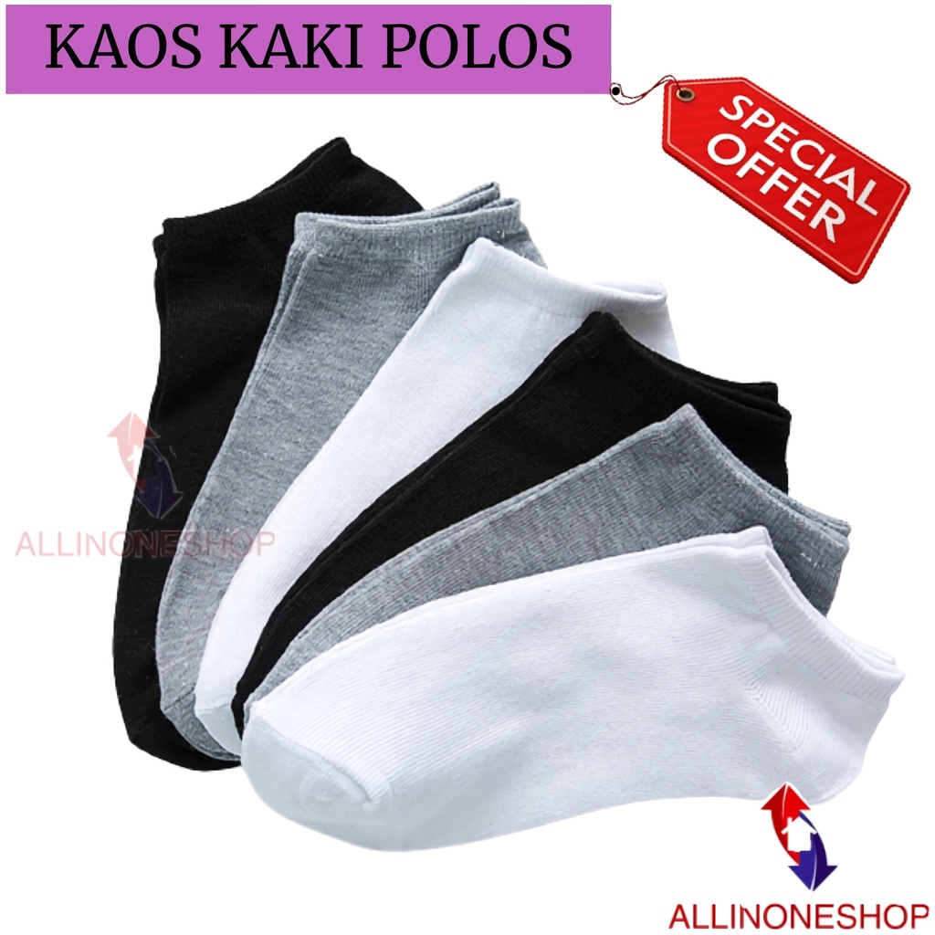 KAOS KAKI POLOS / KAOS KAKI UNISEX / KAOS KAKI SEMATA / KAOS KAKI PRIA DAN WANITA