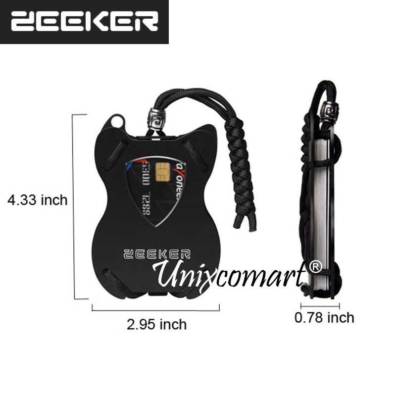 ZEEKER Guitar Dompet Kartu Tempat ATM Smart Wallet Card Holder RFID