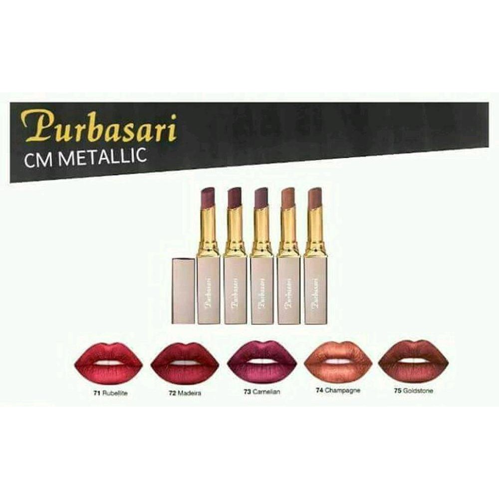 Purbasari Metallic Color Matte Lipstick